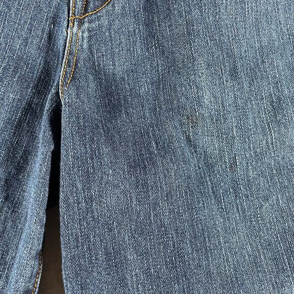 Y2K Rocawear Baggy Grunge Dark Wash Denim Embroidered Shorts - Picture 5 of 8